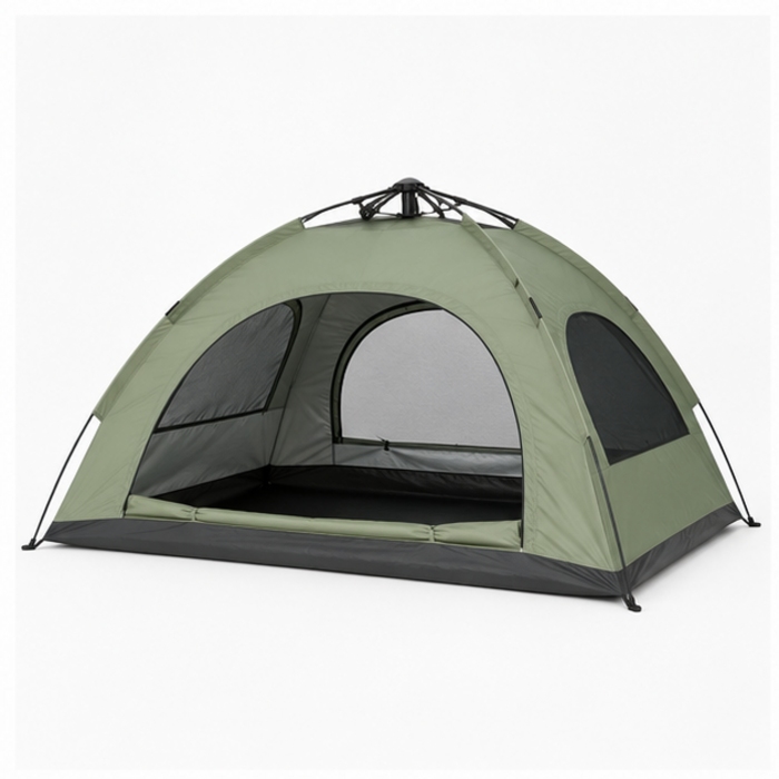 Anpassat 200 cm Instant Park-tält med integrerad ram