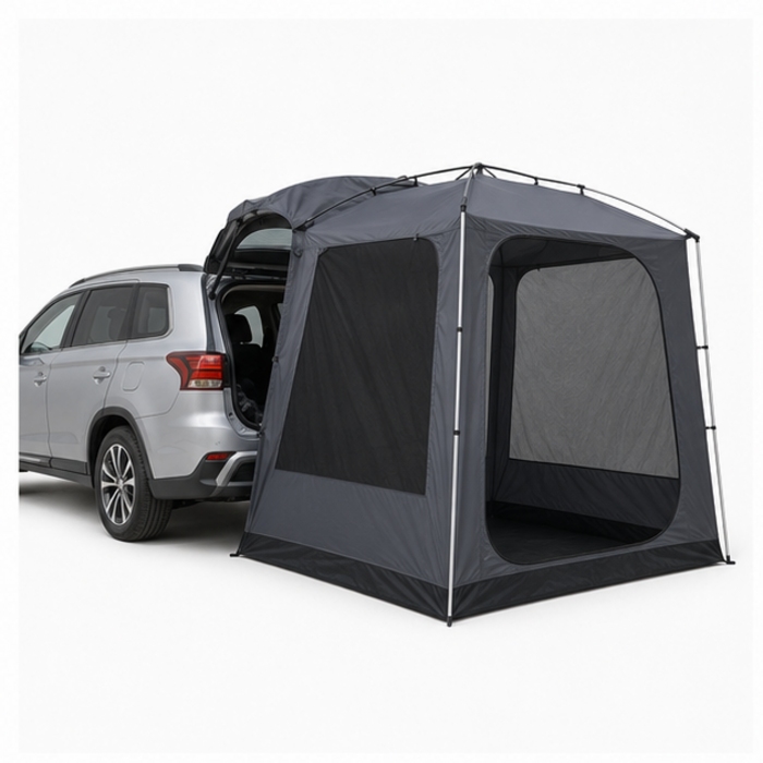 Anpassad 230 cm SUV-baklucka Campingtält med aluminiumram