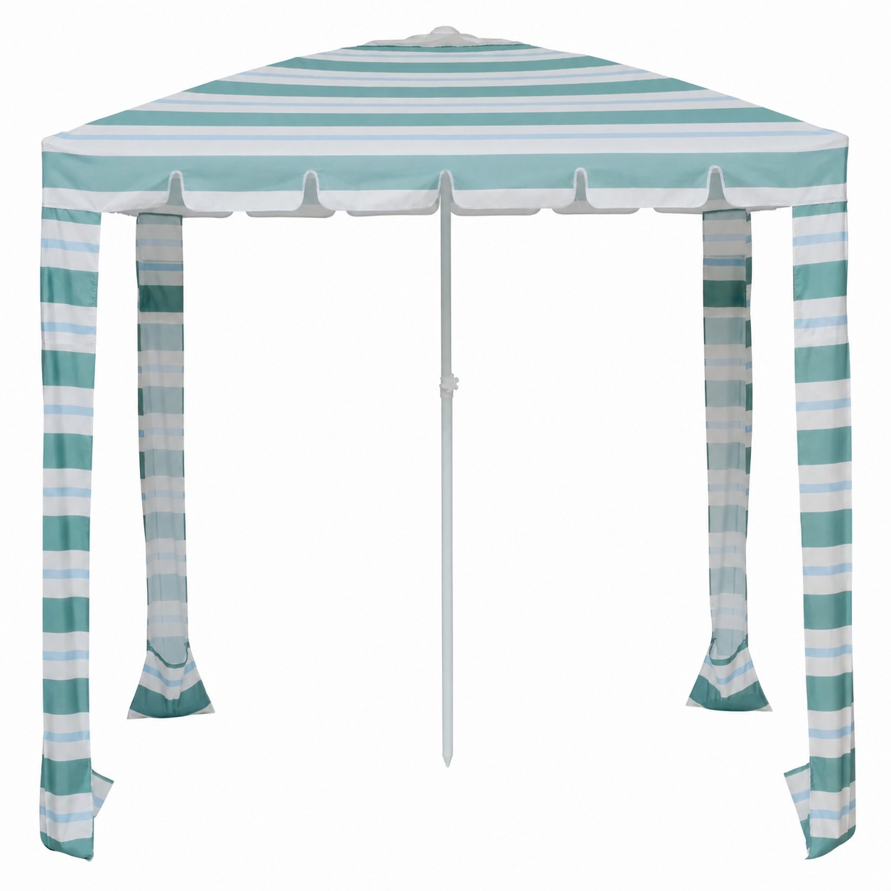 Custom 2m x 2m Family Beach Cabana med sandfickor