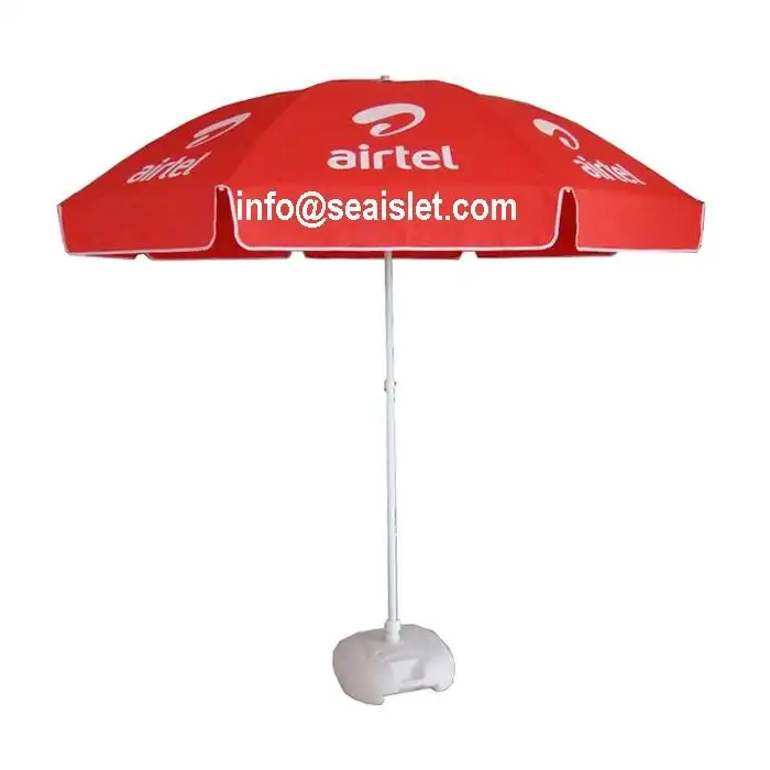 Stort strandparasoll