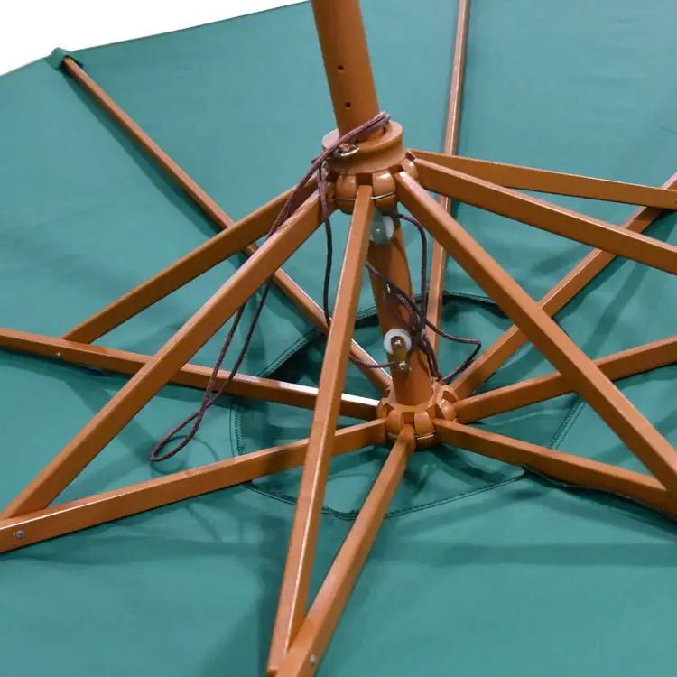 Stort träträdgårdsparaply