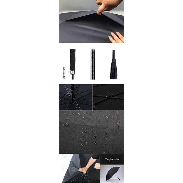 Två lager reklam golfparaply